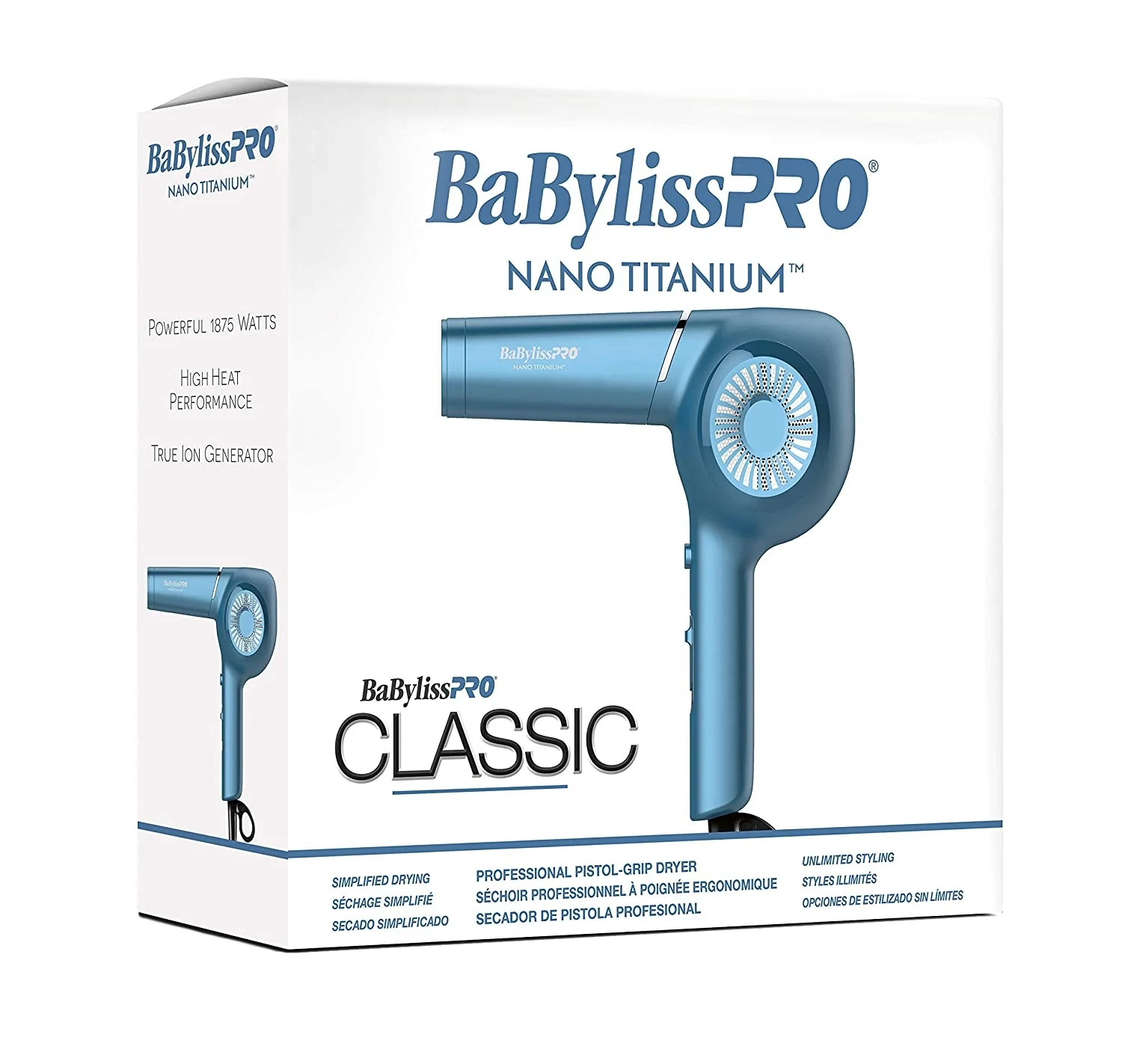 BaBylissPRO Classic Nano Titanium Hair Dryer (BNT5175UC) - Image 3