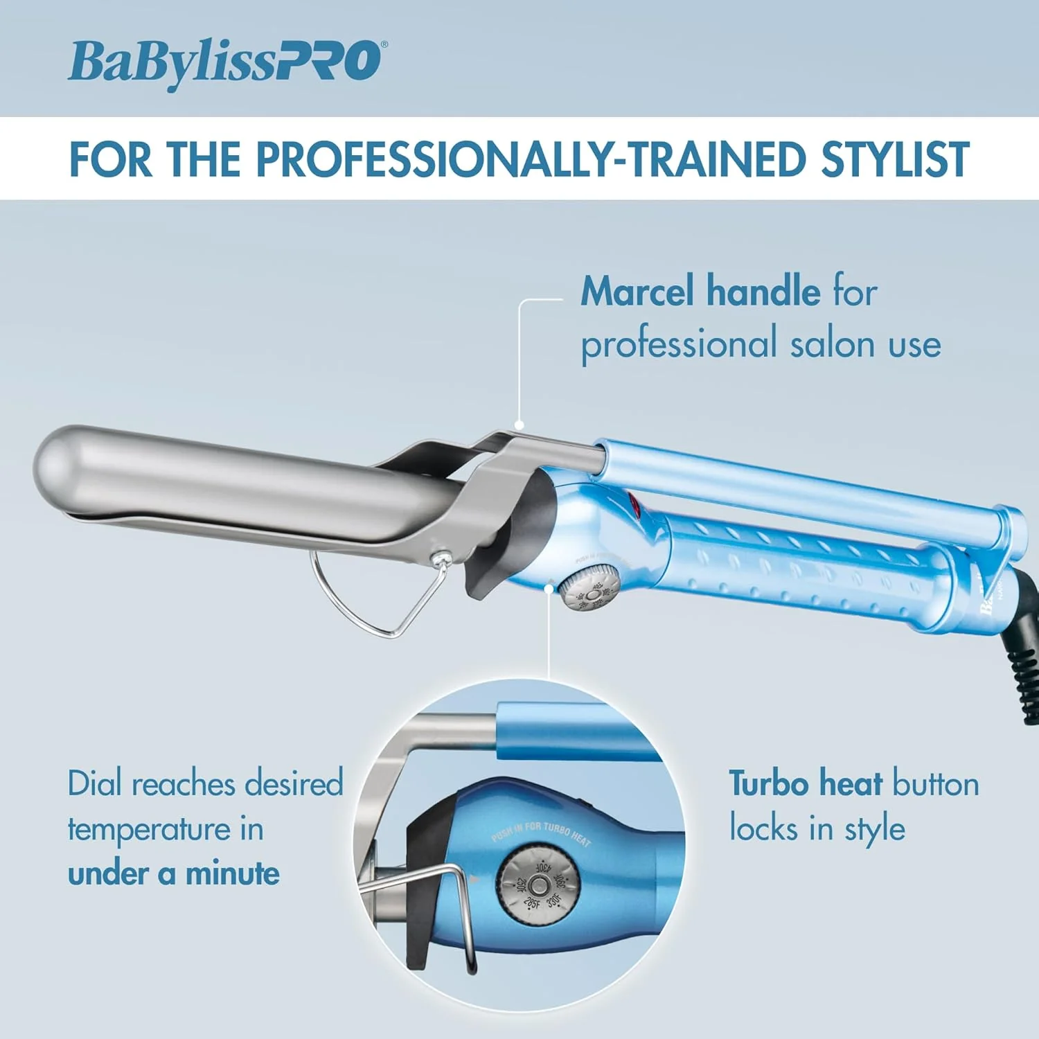 BaBylissPRO Nano Titanium Marcel Curling Iron 3/4" (BNT75M) - Image 3