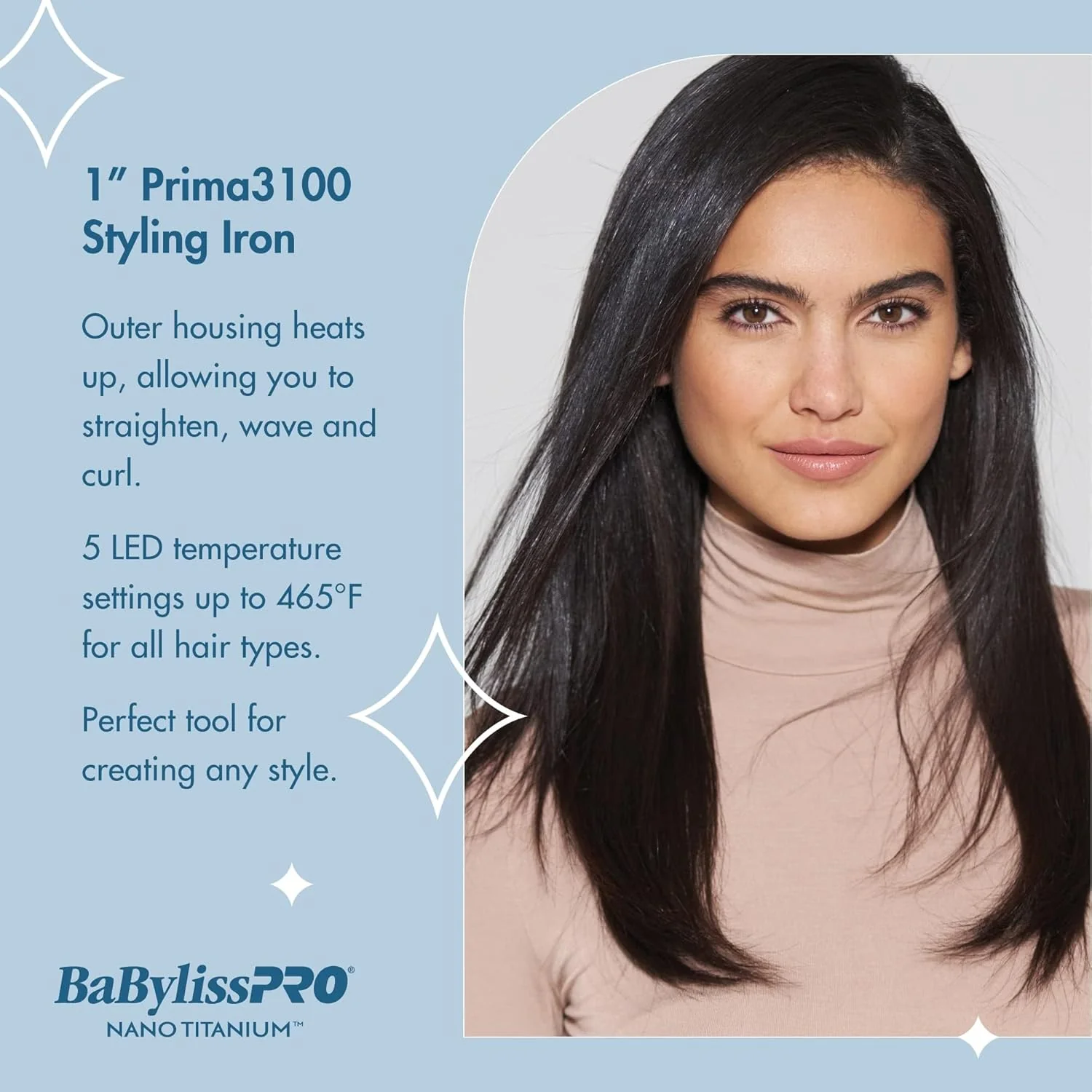 BaBylissPRO Nano Titanium Prima 3100 Flat Iron - 1" (BNT3100TUC) - Image 11