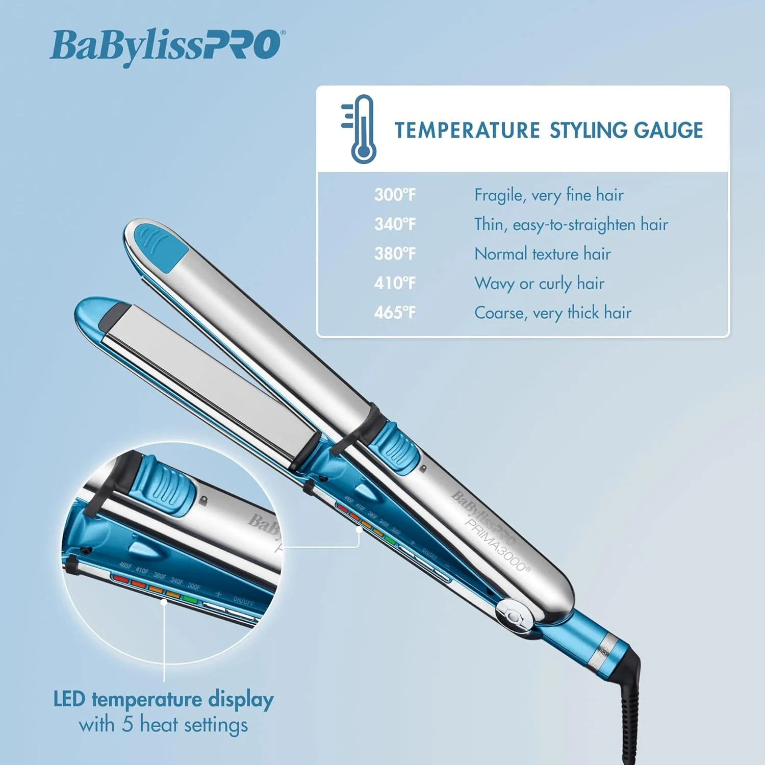 BaBylissPRO Nano Titanium Prima 3100 Flat Iron - 1" (BNT3100TUC) - Image 9