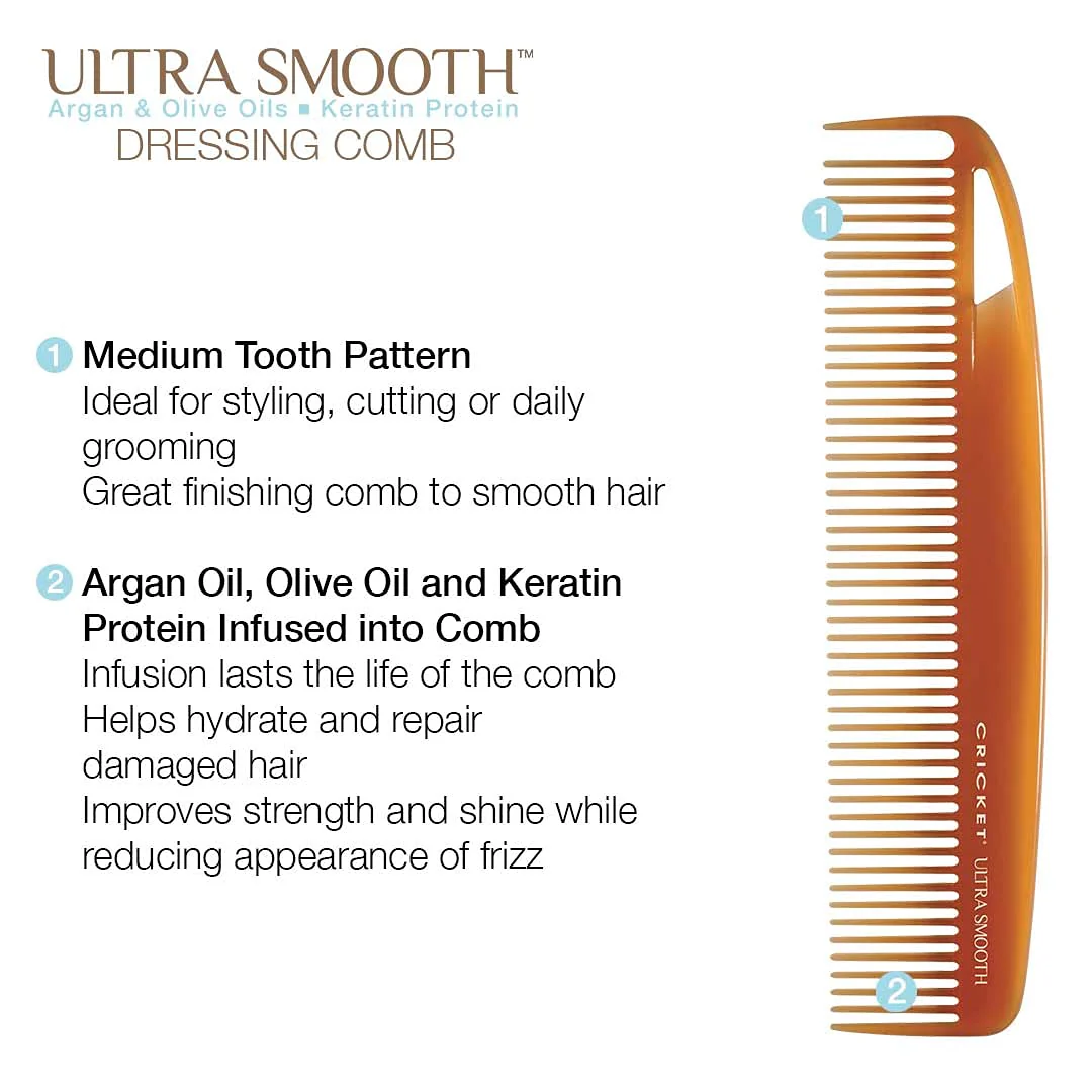 Cricket Ultra Smooth Argan, Olive & Keratin Infused Comb - Image 12
