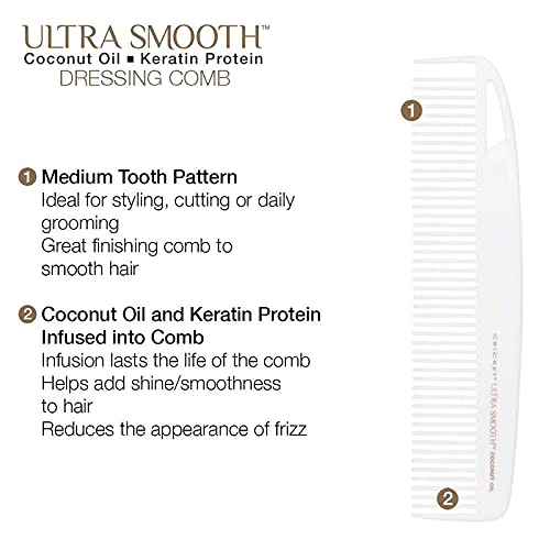 Cricket Ultra Smooth Coconut & Keratin Infused Comb - Image 12