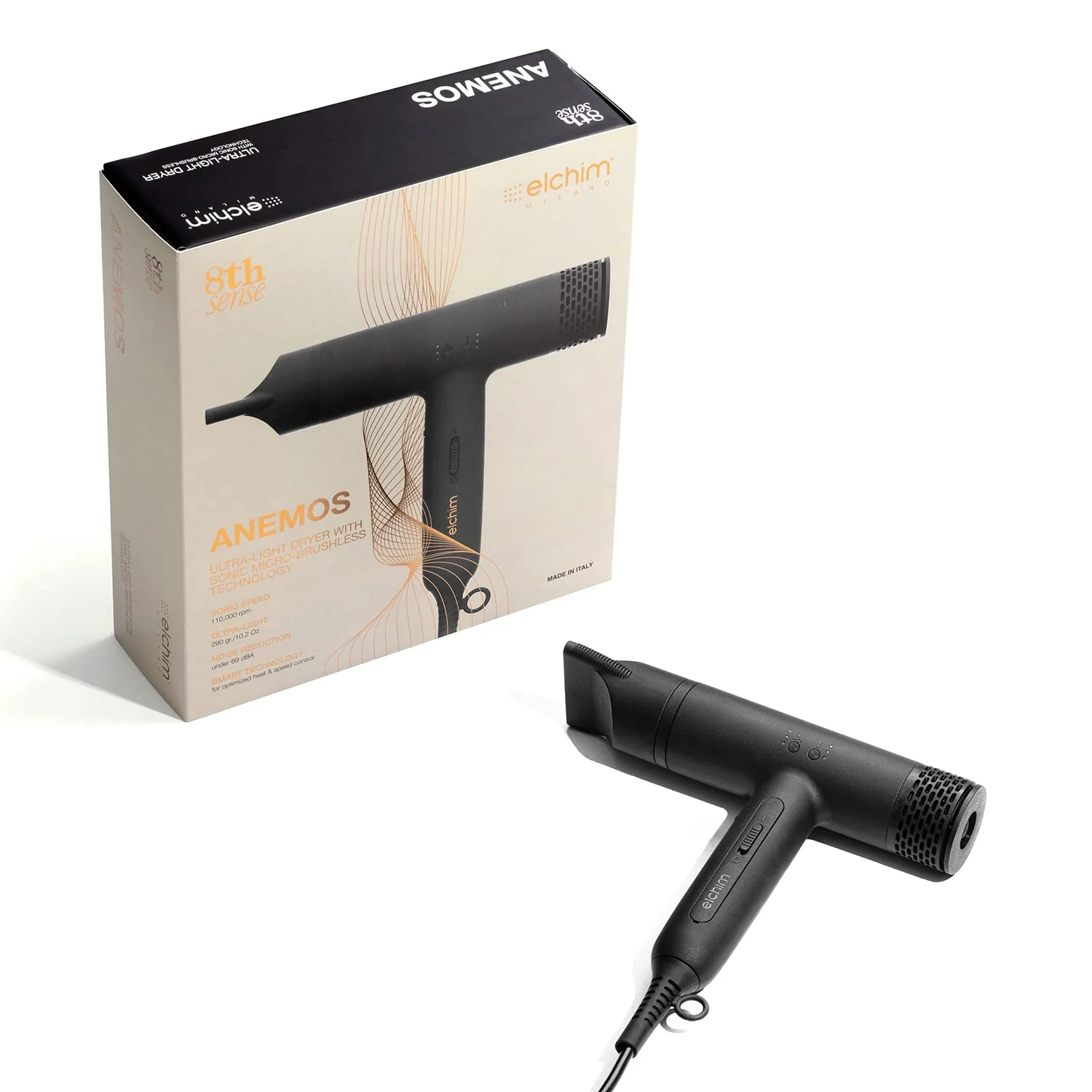 Elchim Anemos V2 Digital Brushless Hair Dryer - Image 7