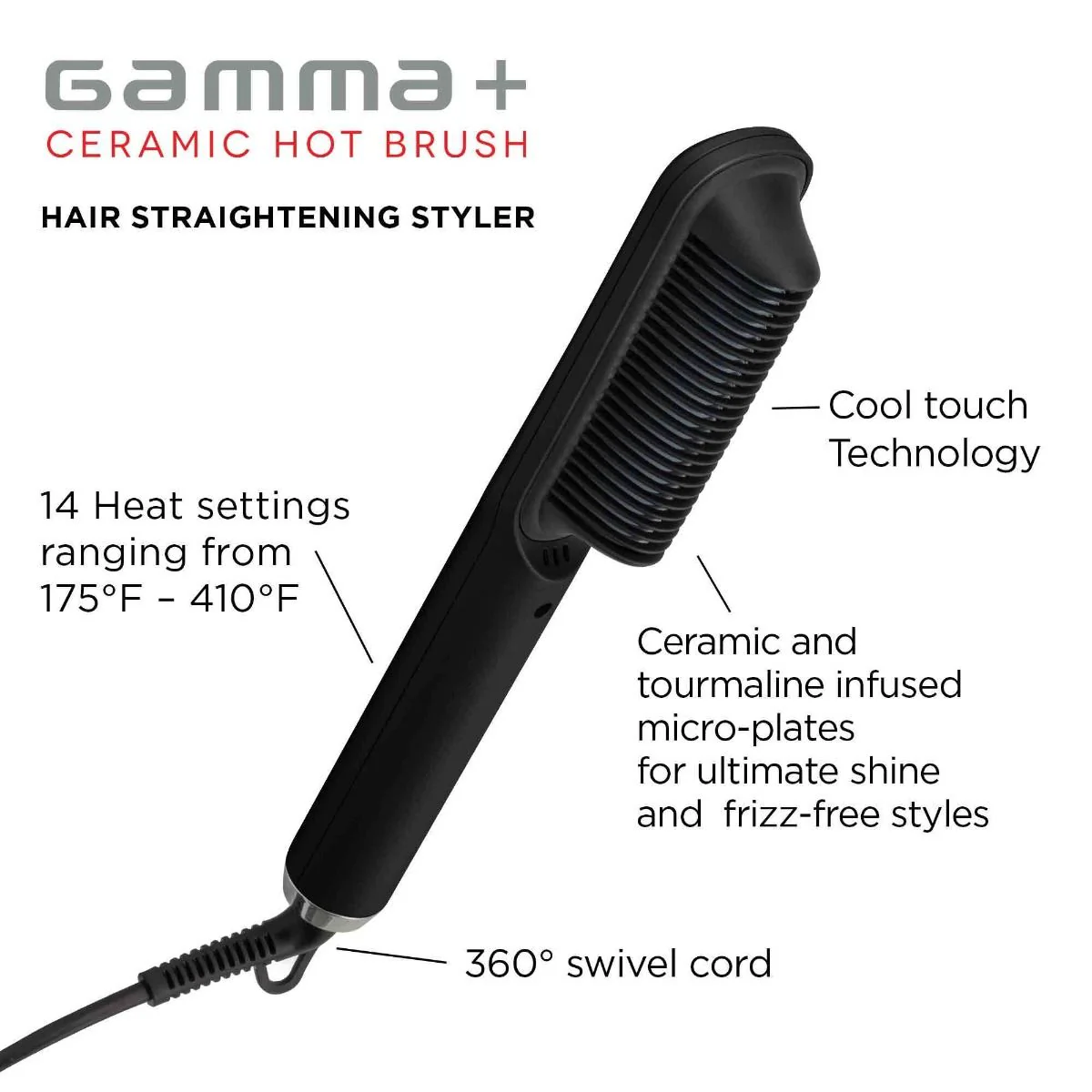 Gamma+ Ceramic Hot Brush (GP701B) - Image 9