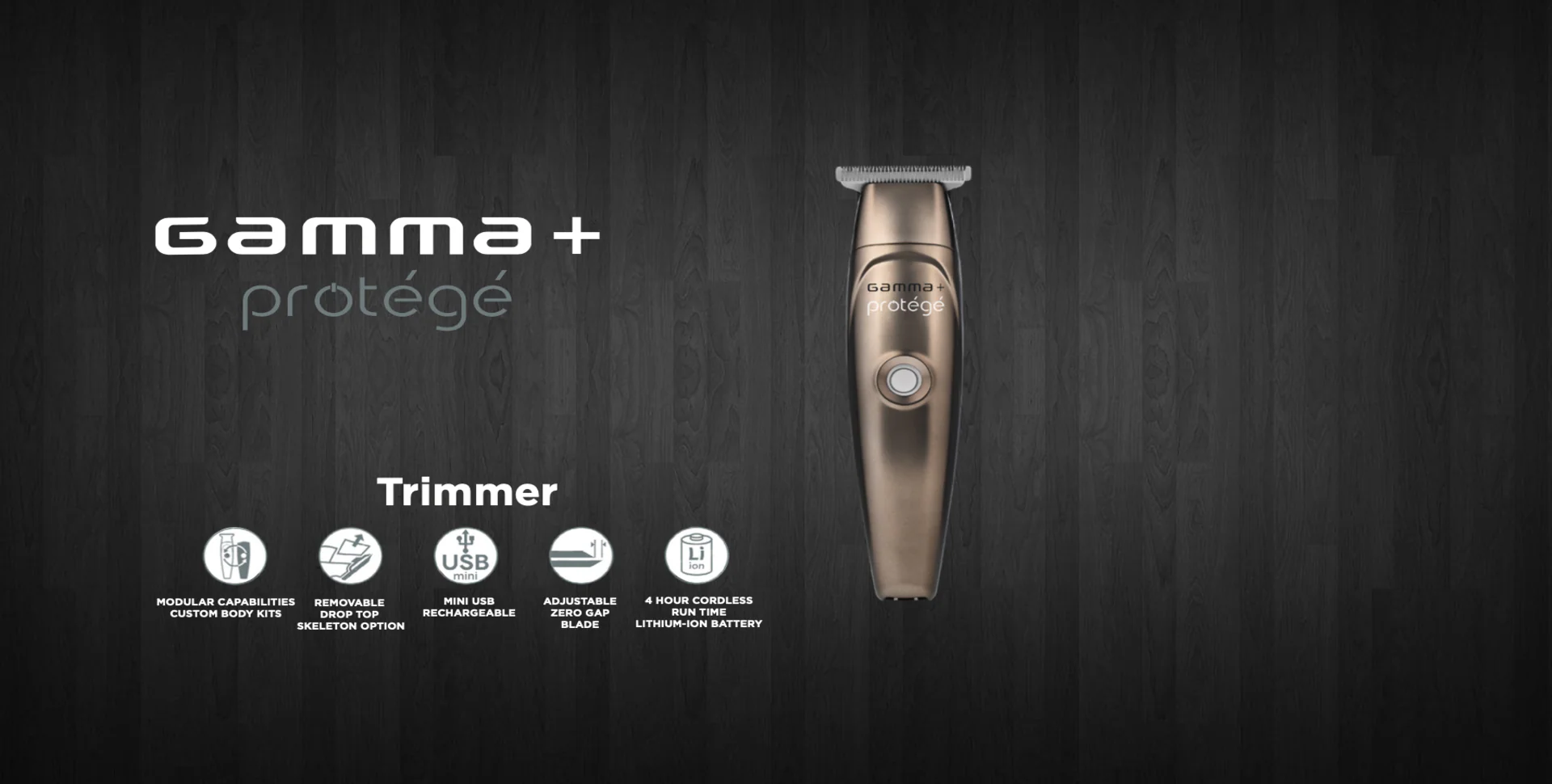 Gamma+ Protege Trimmer - Metallic Matte Gunmetal - Image 6