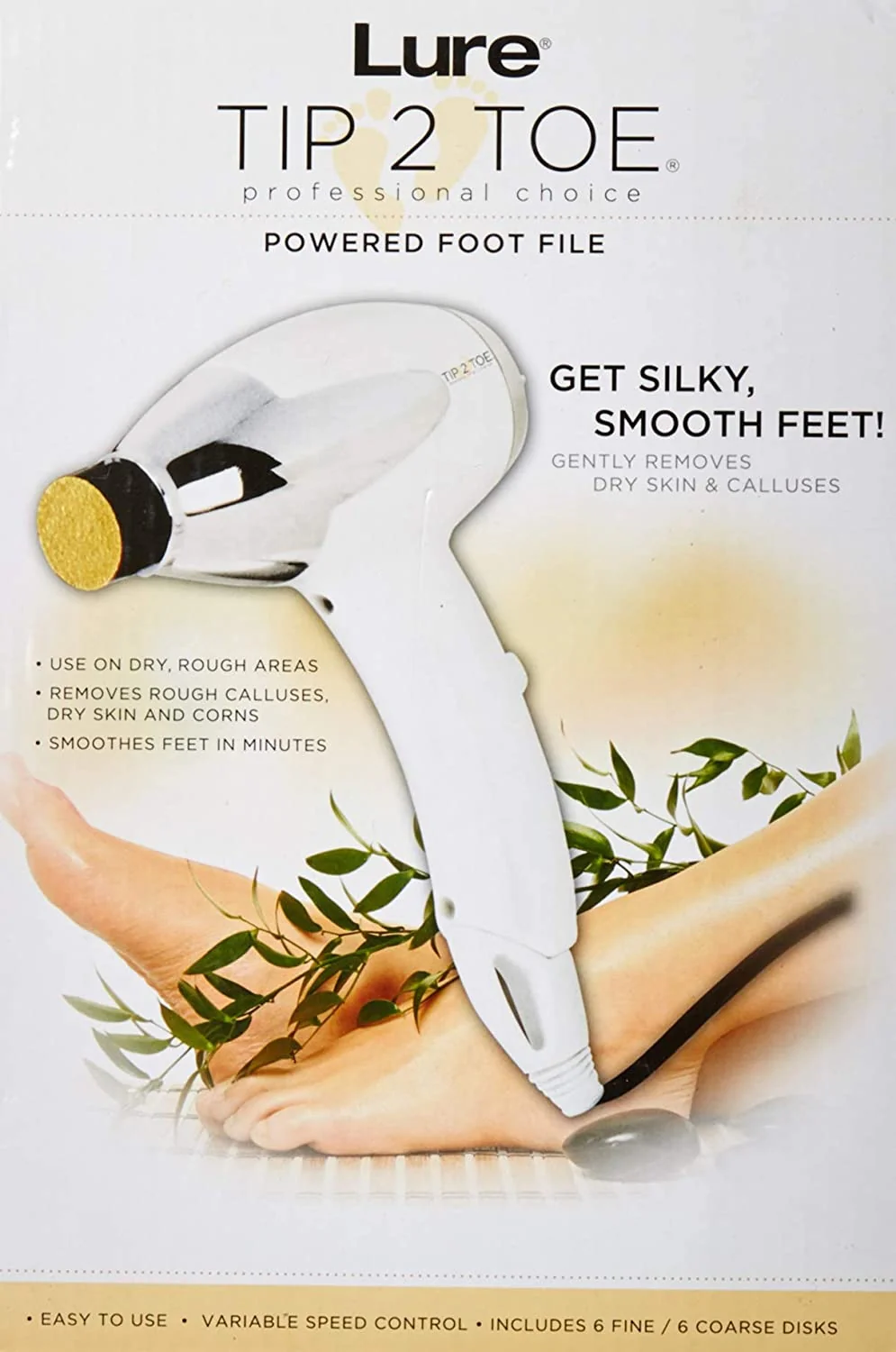 Lure Tip2Toe Professional Electric Callus Remover for Feet - Image 6