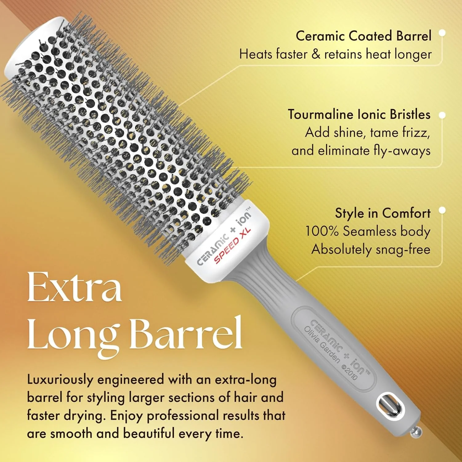 Olivia Garden Ceramic + Ion Speed XL Thermal Barrel Brush Collection (CIXL) - Image 19