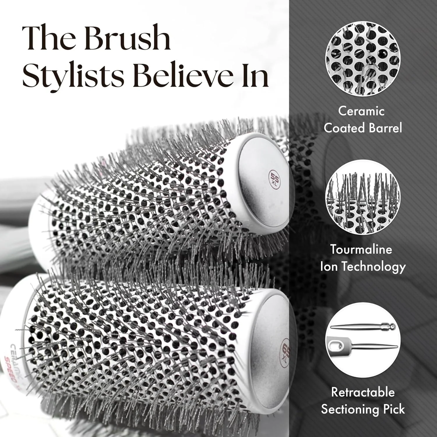 Olivia Garden Ceramic + Ion Speed XL Thermal Barrel Brush Collection (CIXL) - Image 20