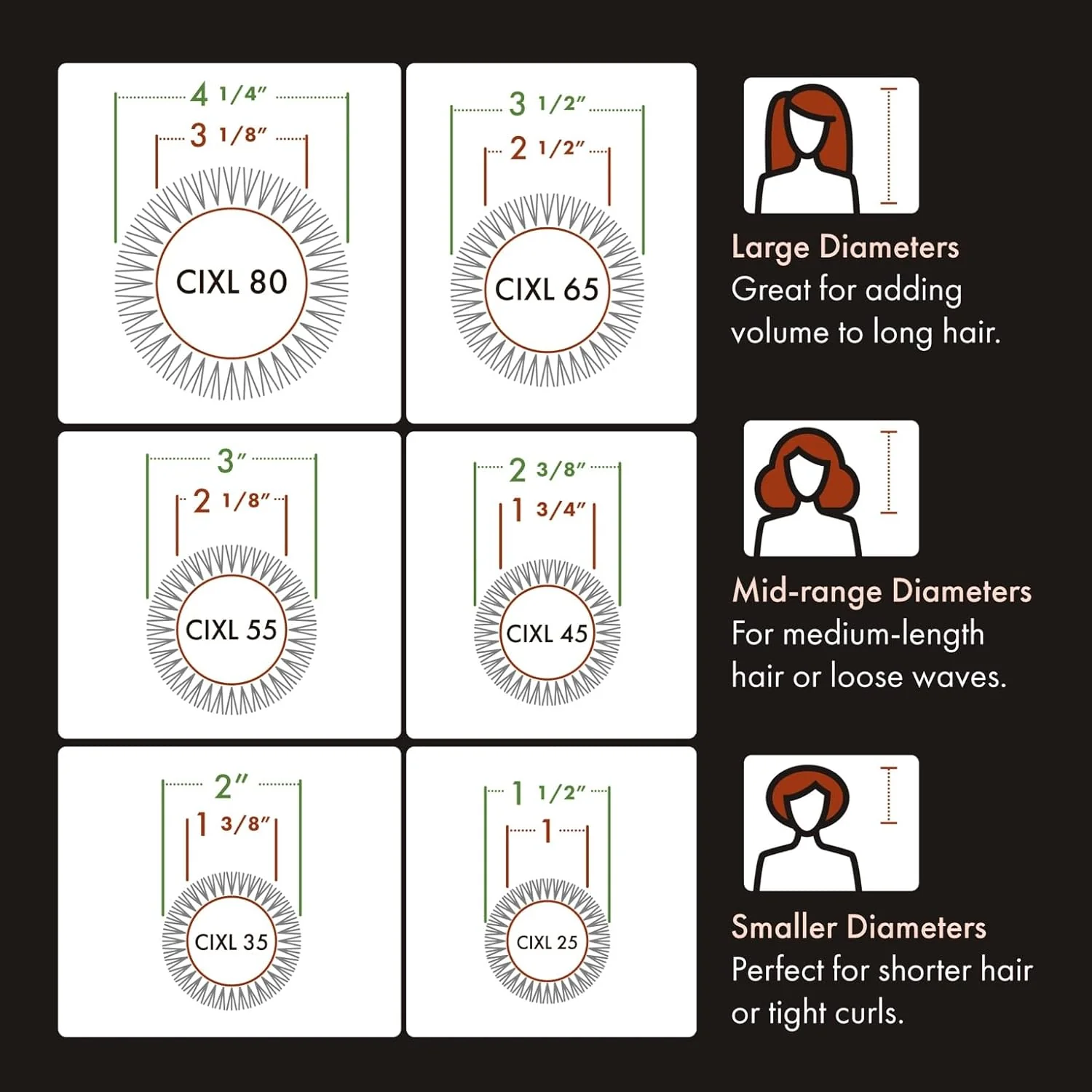Olivia Garden Ceramic + Ion Speed XL Thermal Barrel Brush Collection (CIXL) - Image 22
