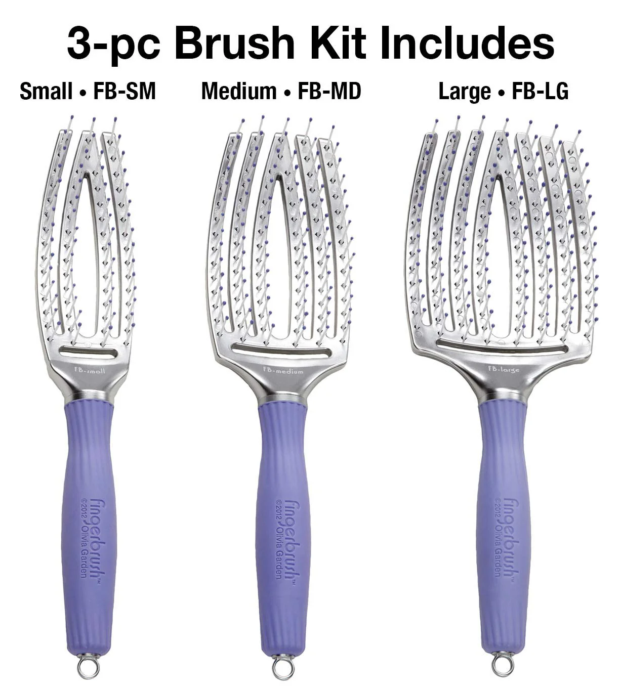 Olivia Garden FingerBrush Curved & Vented Ionic Brush Collection (FB) - Image 9