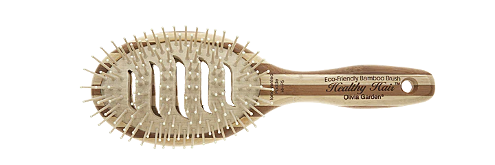Olivia Garden Healthy Hair Eco Friendly Bamboo Ionic Paddle Brush (HH-P) - Image 3