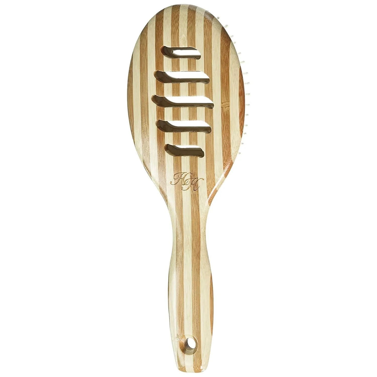 Olivia Garden Healthy Hair Eco Friendly Bamboo Ionic Paddle Brush (HH-P) - Image 4