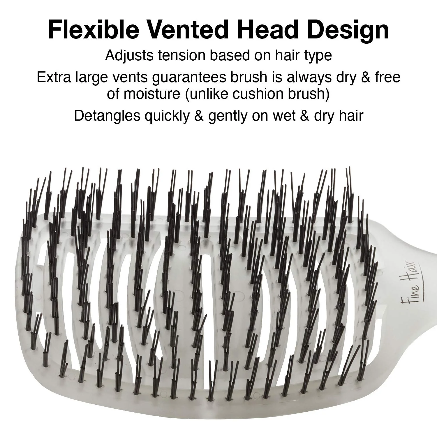 Olivia Garden iDetangle Flexible Vented Brush for Fine, Medium, or Thick Hair (ID) - Image 5