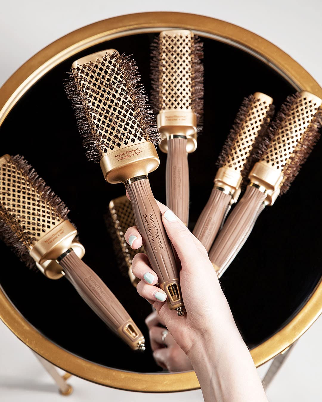 Olivia Garden NanoThermic Ceramic + Ion Shaper Square Brush Collection (NTS) - Image 18