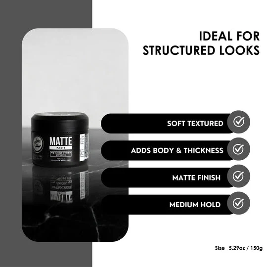 Rolda Medium Hold No Shine Matte Paste (150g/5.29oz) - Image 6