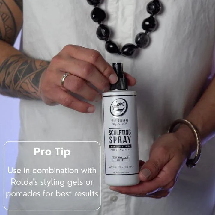 Rolda Pre-Styling Firm Hold Low Shine Sculpting Spray (240ml/8.12oz) - Image 5