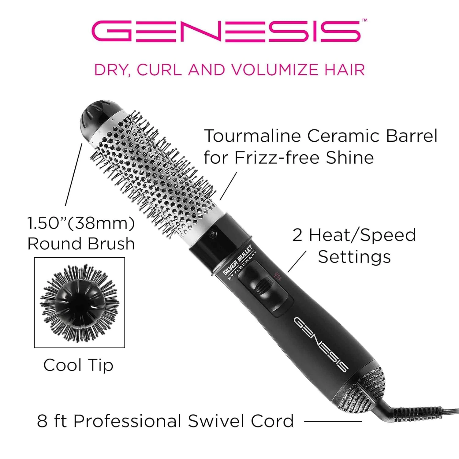 StyleCraft Silver Bullet Round Hot Brush - Image 8