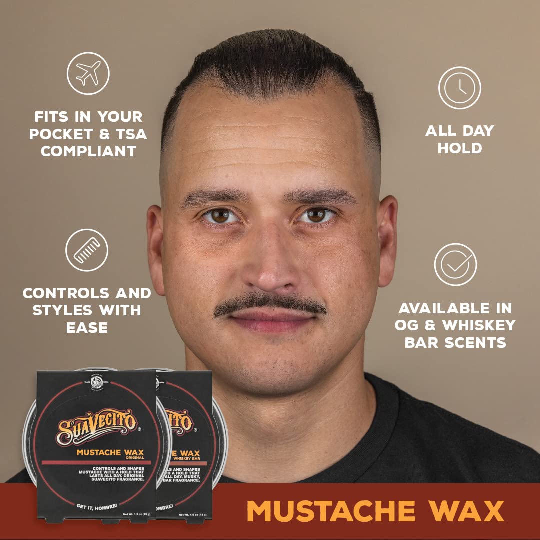 Suavecito Mustache Wax (2oz/57g) - Image 9