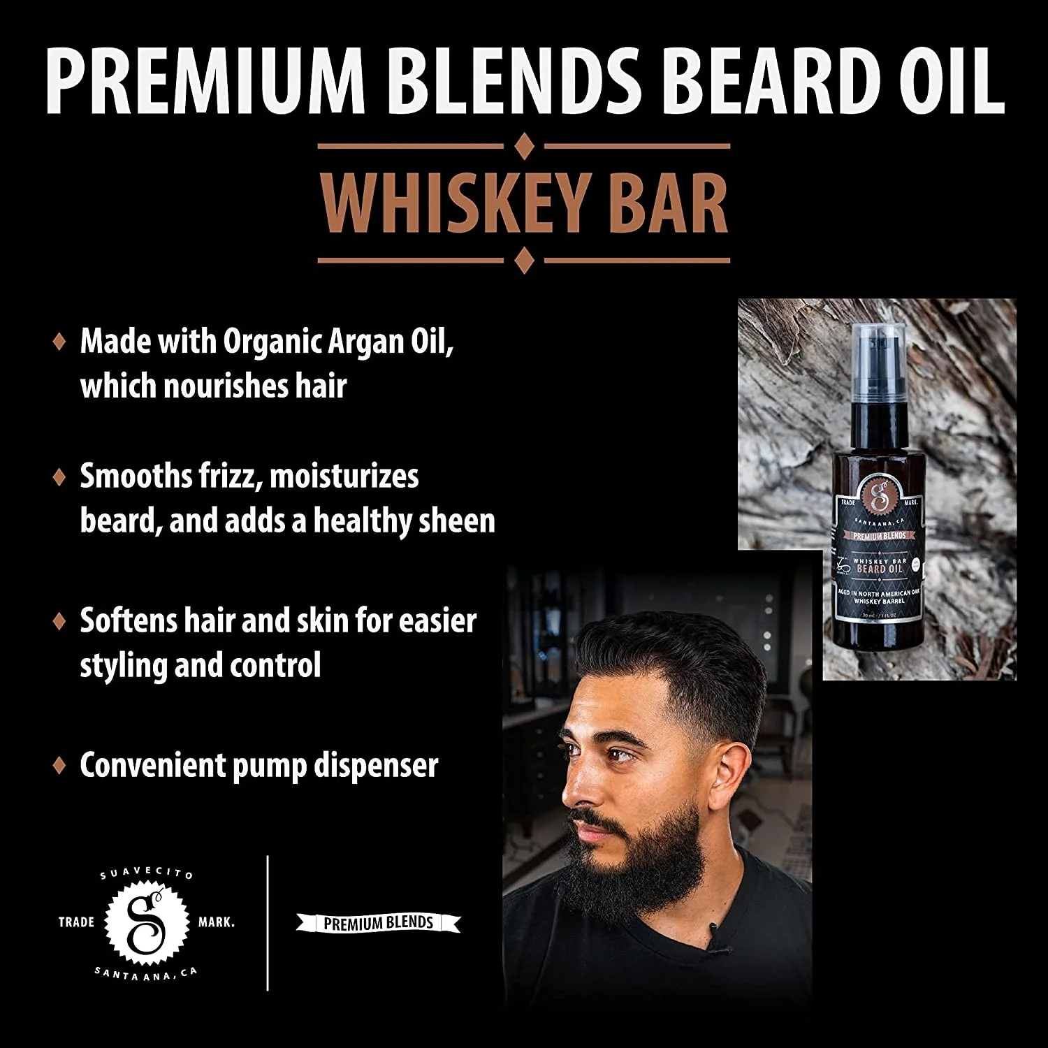 Suavecito Premium Blends Beard Oil (30ml/1oz) - Image 11