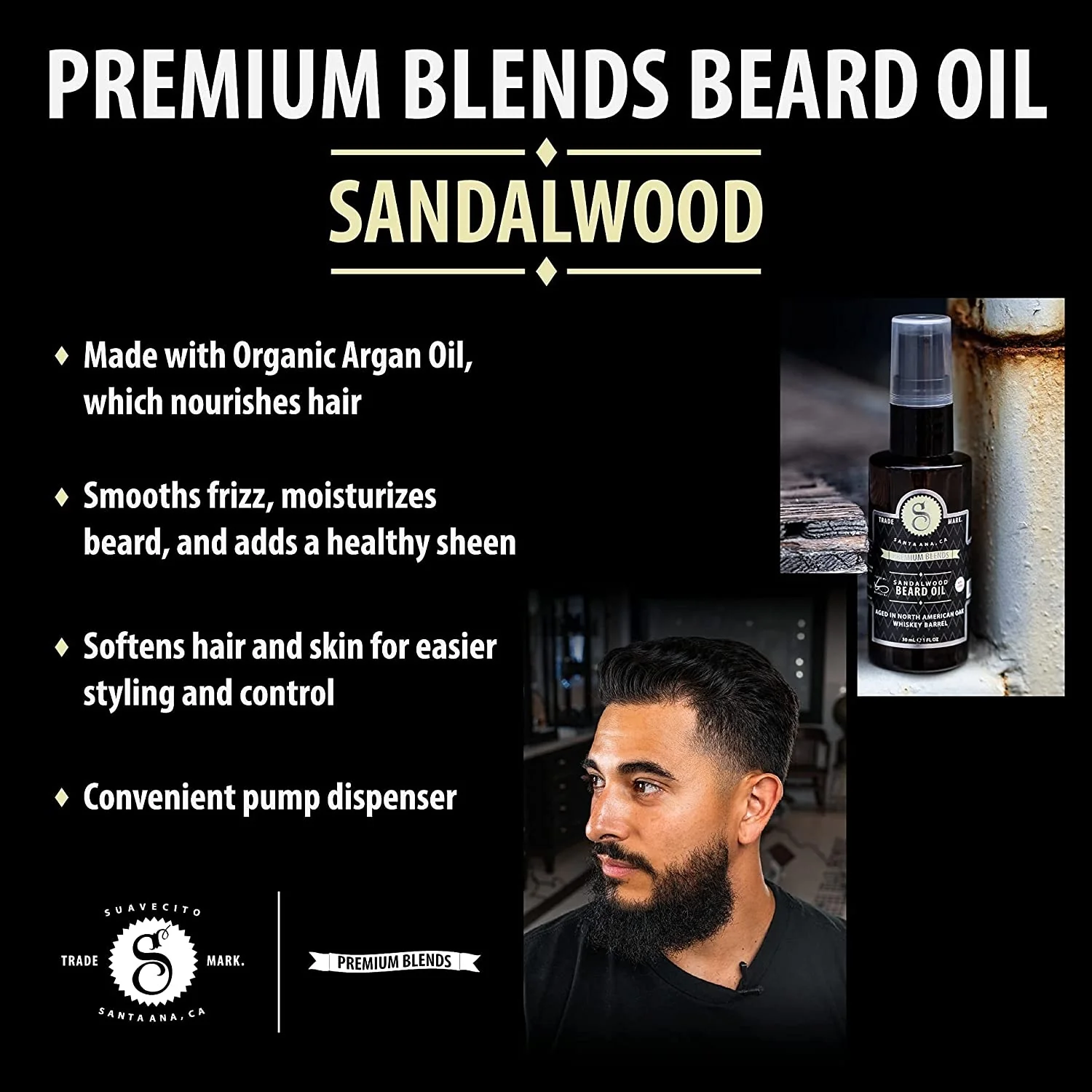 Suavecito Premium Blends Beard Oil (30ml/1oz) - Image 14