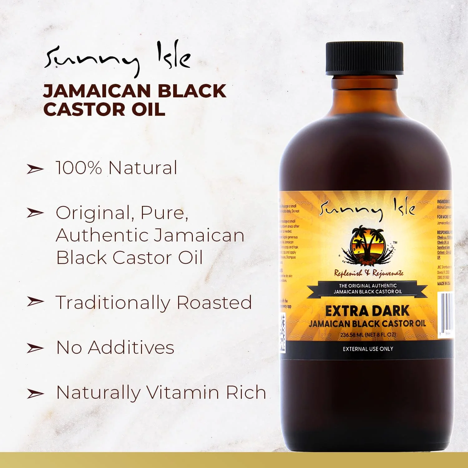 Sunny Isle Extra Dark Jamaican Black Castor Oil - Image 6