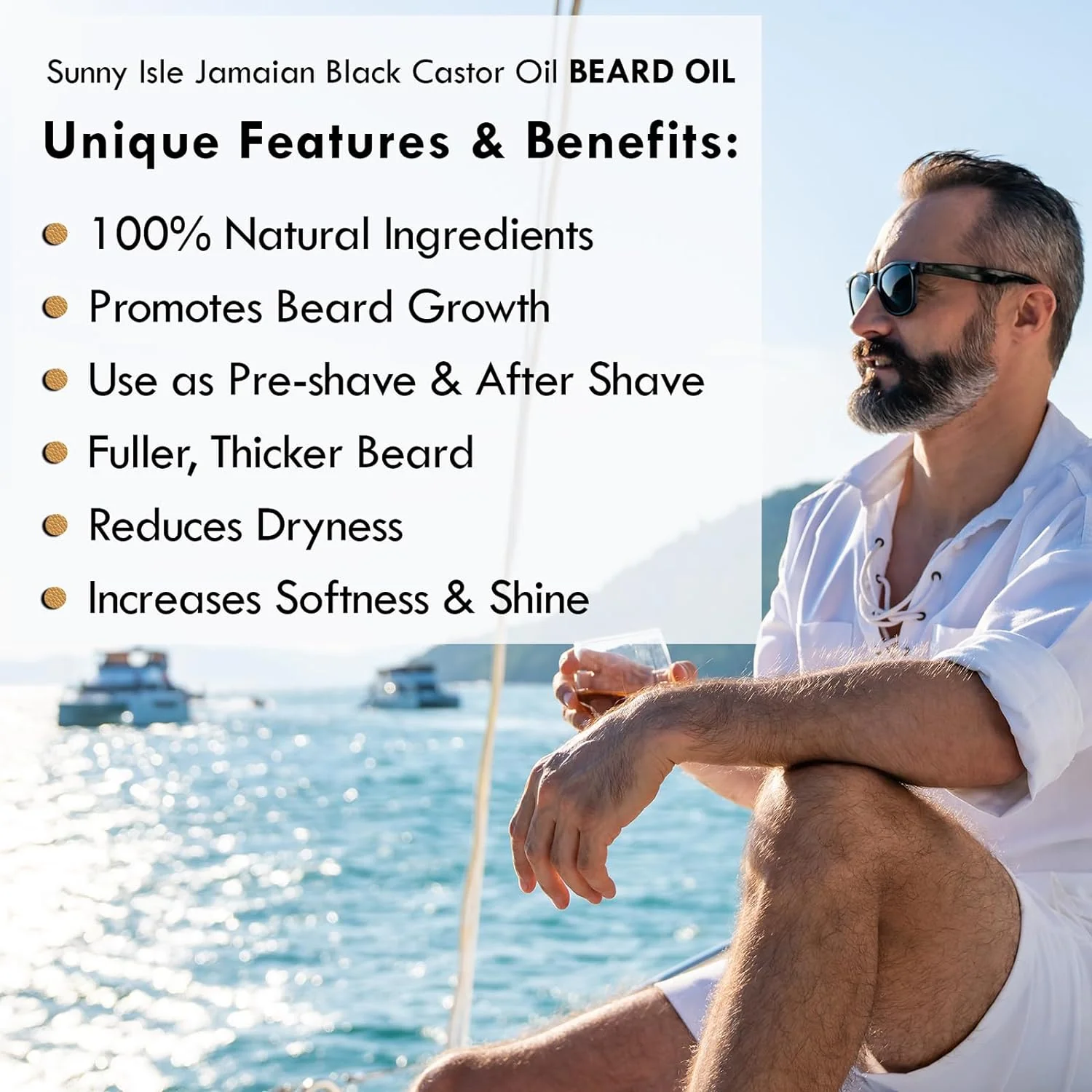 Sunny Isle Jamaican Black Castor Oil Beard & Skin Oil - Image 3