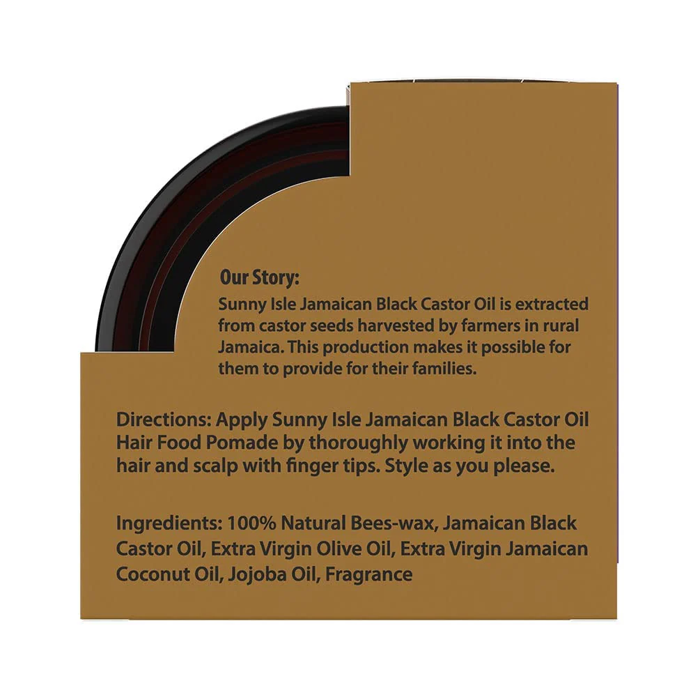 Sunny Isle Jamaican Black Castor Oil Extra Dark Hair Food Pomade (120ml/4oz) - Image 6