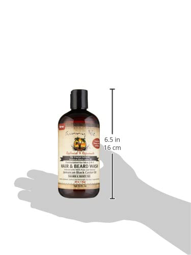 Sunny Isle Jamaican Black Castor Oil Formulated Just For Men 2-N-1 Hair & Beard Wash (360ml/12oz) - Image 8