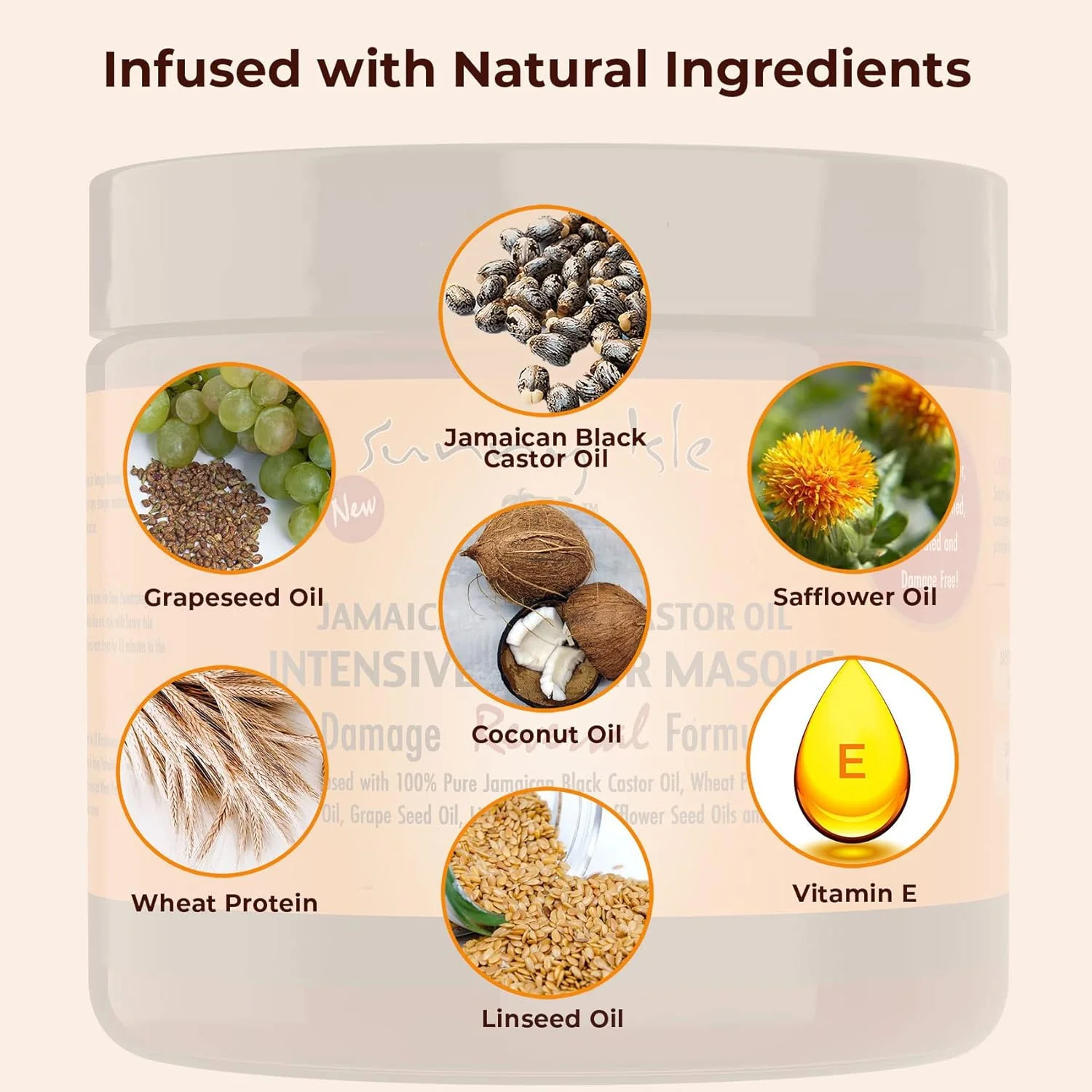 Sunny Isle Jamaican Black Castor Oil Intensive Repair Masque (480ml/16oz) - Image 5