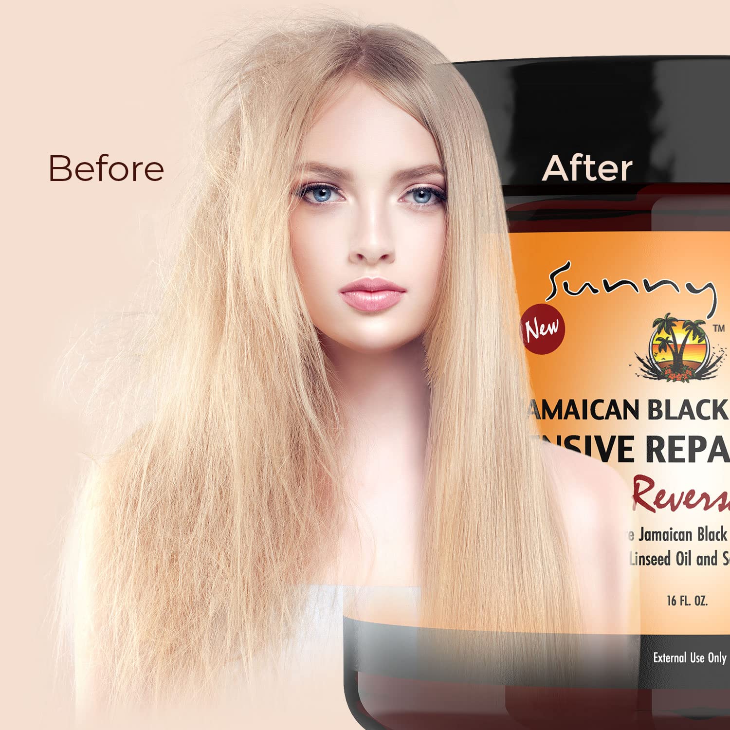 Sunny Isle Jamaican Black Castor Oil Intensive Repair Masque (480ml/16oz) - Image 9