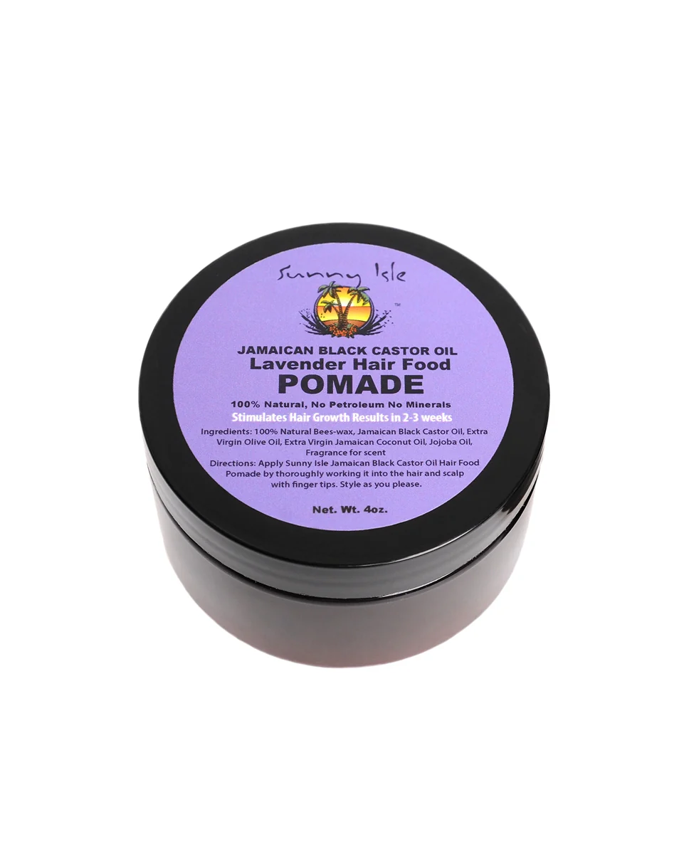 Sunny Isle Jamaican Black Castor Oil Lavender Hair Food Pomade (120ml/4oz) - Image 3