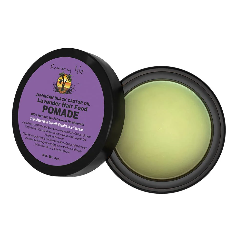 Sunny Isle Jamaican Black Castor Oil Lavender Hair Food Pomade (120ml/4oz) - Image 9