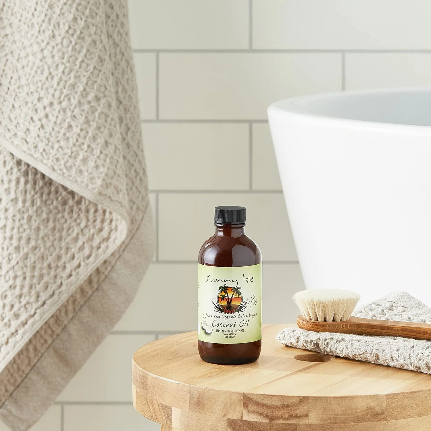 Sunny Isle Jamaican Organic Extra Virgin Coconut Oil (120ml/4oz) - Image 5