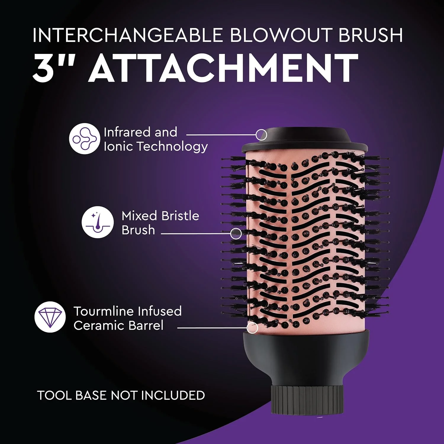 Sutra Beauty iBOB Interchangeable Blowout Brush Attachment (Base NOT Included) [3 Sizes Available] - Image 17