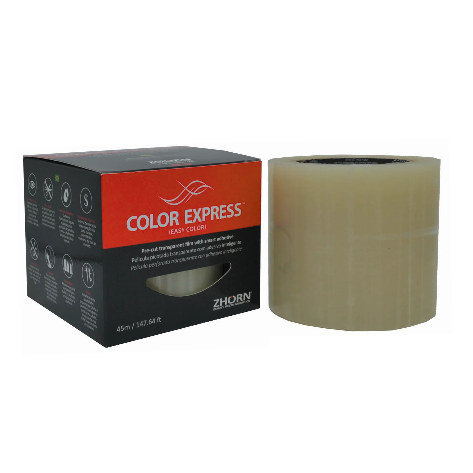ZHORN Color Express Transparent Adhesive Film for Professional Hair Coloring - Image 3